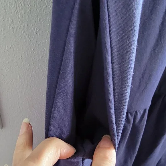 NWT Blue Berryou Short Sleeve Pocket Ruffle Swing Casual Shift Dress Size Small - Picture 12 of 16